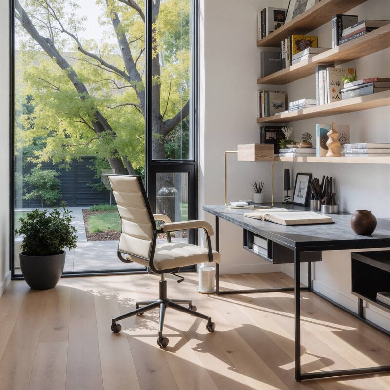 Auction Office Chair Beige