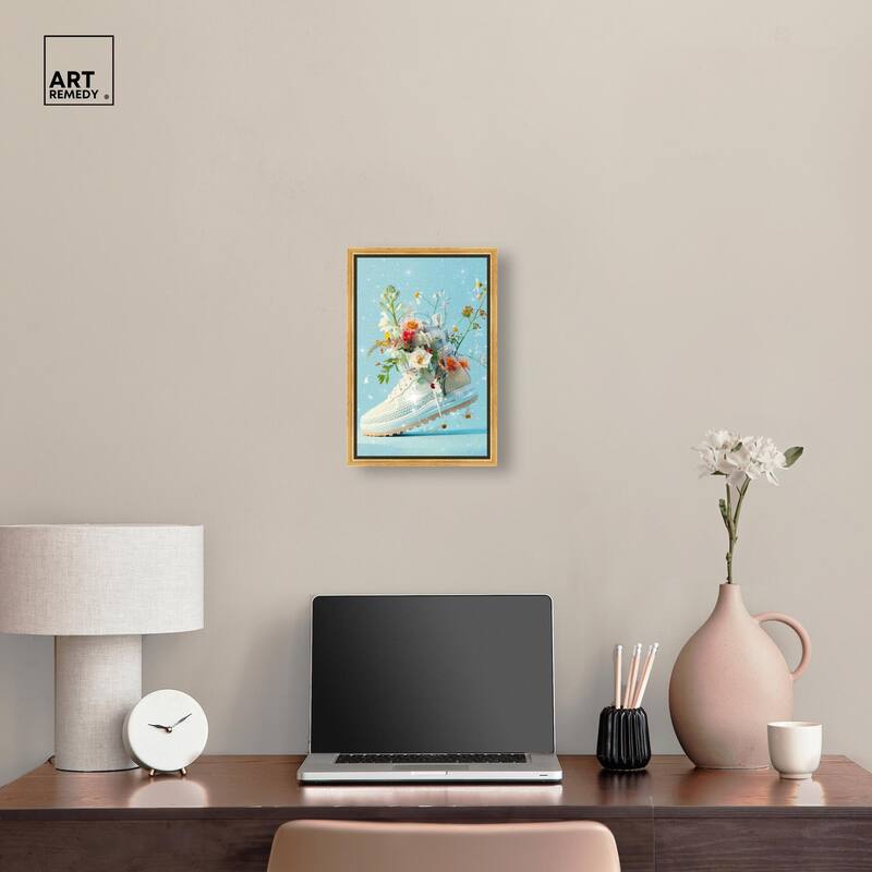 Light Sneaker Bouquet Canvas by Art Remedy