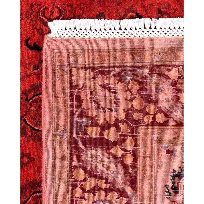 Fine Vibrance, One-of-a-Kind Hand-Knotted Area Rug - Orange, 4' 1" x 6' 4" - 4' 1" x 6' 4"