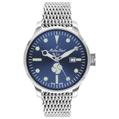 Mathey Tissot Men's Elica Blue Dial Watch - U121ABU - 6 (36)