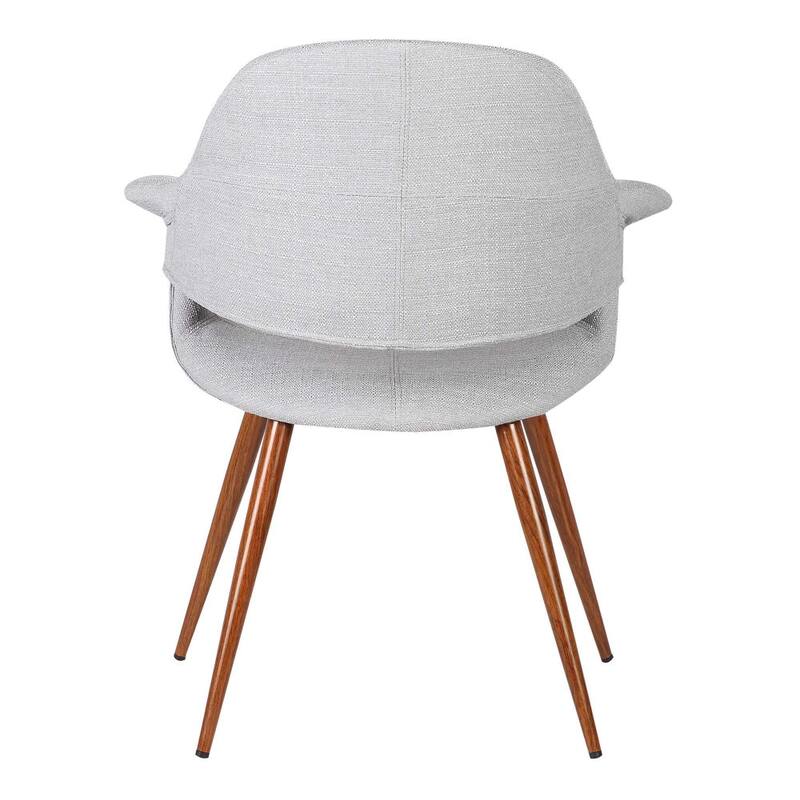 Fabric Mid Century Dining Chair with Round Tapered Legs - 33 H x 25 W x 24 L Inches