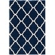 preview thumbnail 127 of 145, SAFAVIEH Hudson Shag Ariola Trellis 2-inch Thick Rug 5'3" x 7'6" - Navy/Ivory