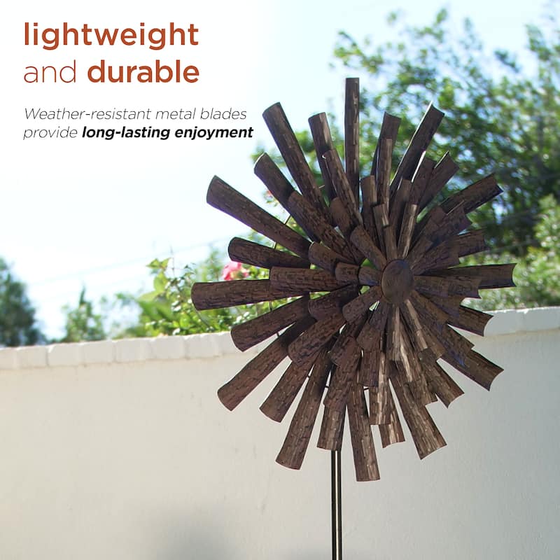 Alpine Corporation Outdoor Wind Spinner Stake Yard Decoration