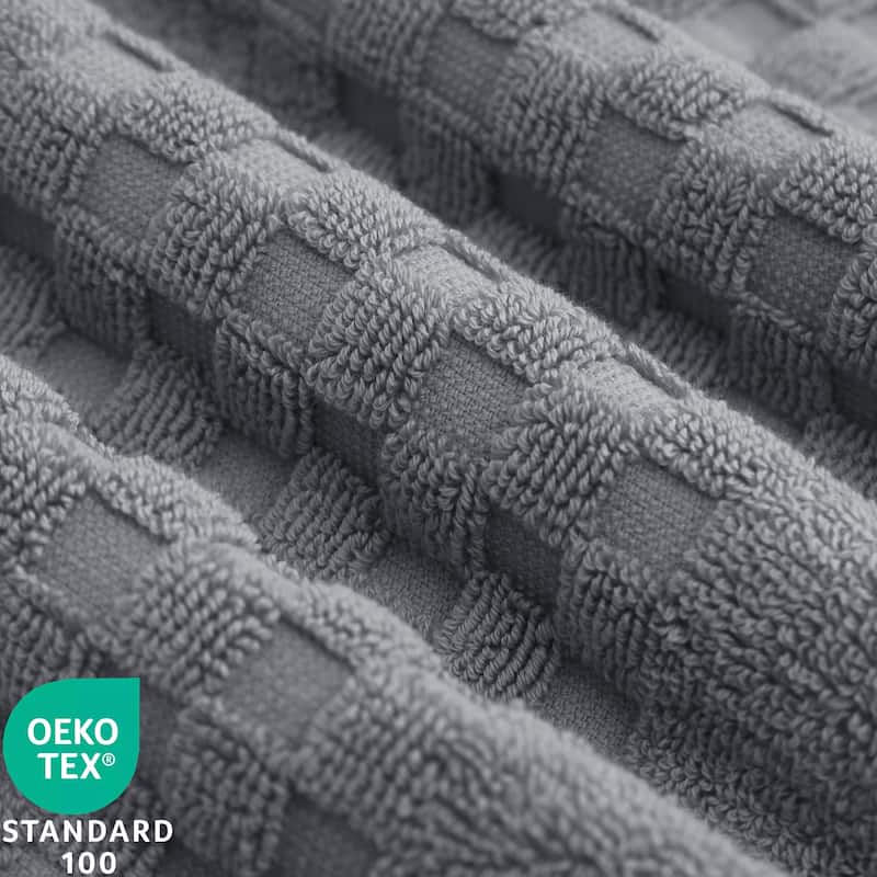 Feather and Stitch NY 650 GSM Premium Cotton 6 Piece Towel Set Super Absorbent Quick Dry Spa Quality