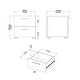 preview thumbnail 13 of 78, Porch & Den Angus Foiled 2-drawer Nightstand