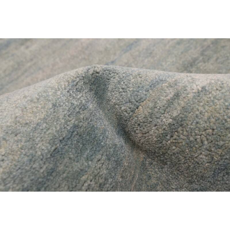 ECARPETGALLERY Hand-knotted Pak Finest Gabbeh Light Blue Wool Rug - 4'2 x 6'0