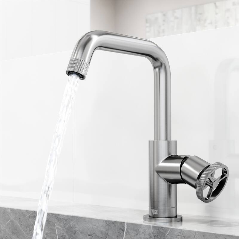 VIGO Cass 9" H Single Handle Single Hole Bathroom Faucet