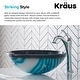 preview thumbnail 17 of 35, Kraus Glass Vessel Sink, Bathroom Faucet, Pop Up Drain, Mounting Ring