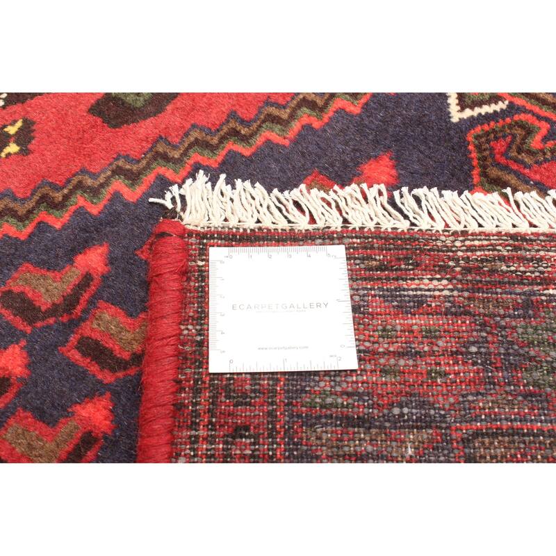 ECARPETGALLERY Hand-knotted Andelz Red Wool Rug - 4'1 x 6'3