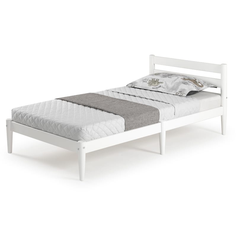 Mid-Century Twin Size Platform Bed