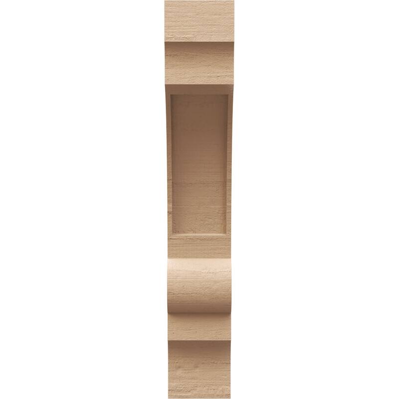 Series 2 Thin Diane Rough Cedar Woodgrain TimberThane Corbel, Primed Tan