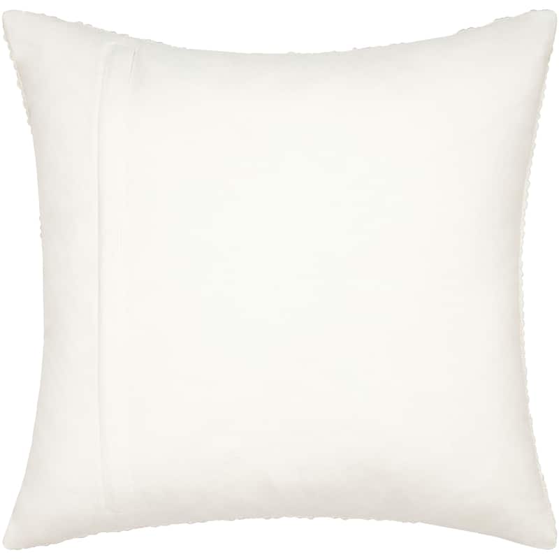 Montoya Embroidered Stripe Coastal Throw Pillow