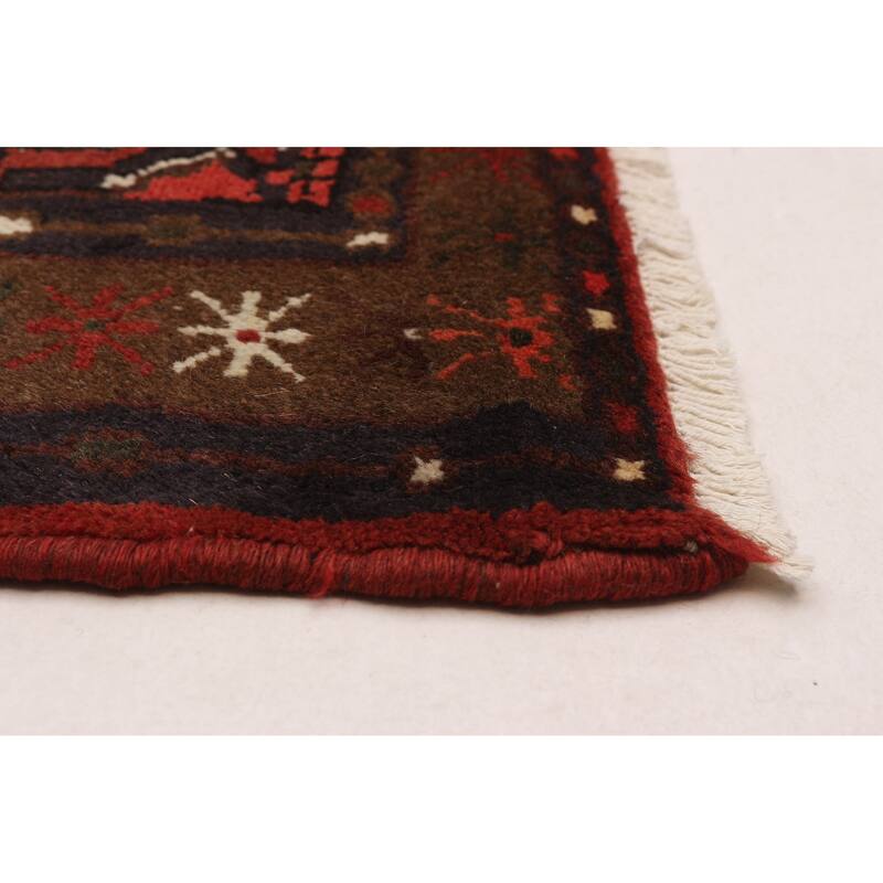 ECARPETGALLERY Hand-knotted Andelz Red Wool Rug - 3'2 x 4'8