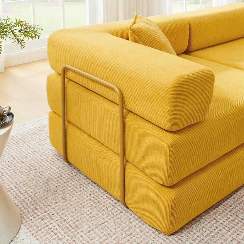 Modular Sectional Sofa with L-Shape Chaise, Boneless Cloud Couch with Deep Seat