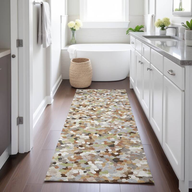 Machine Washable Indoor/ Outdoor Contemporary Halia Chantille Rug