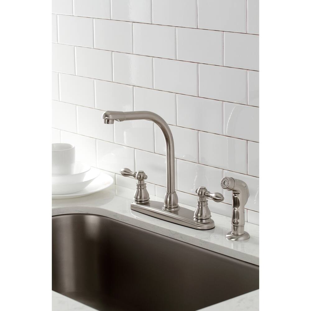 American Classic Centerset Kitchen Faucet with Side Sprayer