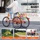 preview thumbnail 6 of 5, VEVOR Folding Adult Tricycle, with Large Rear Basket, Shopping Picnic Foldable Tricycles for Adults, Women, Men, Seniors
