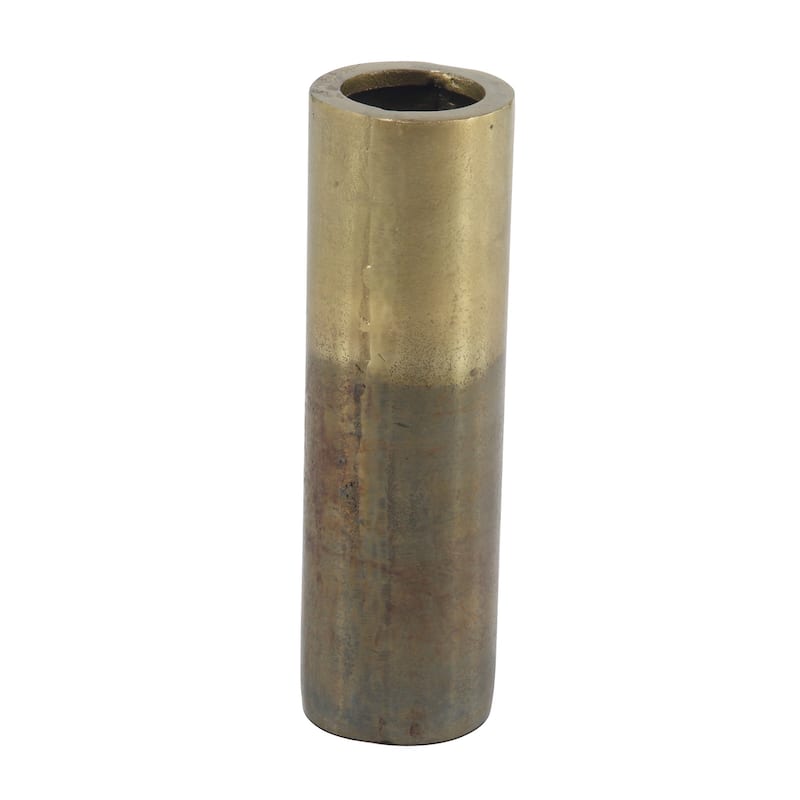Brown Aluminum Metal Decorative Vase