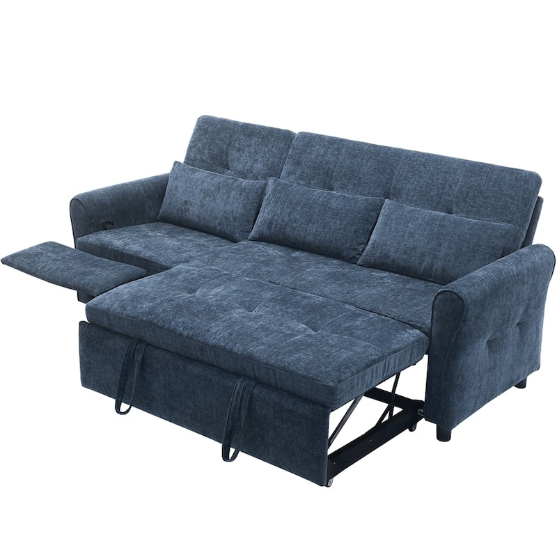 2-in-1 Sofa 82" Three-seater Sofa with a Sofa Bed