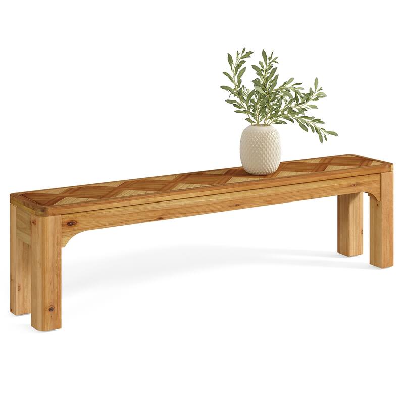 Solid Wood Dining Bench, Kitchen Table Bench, Hallway Living Room Accent Seat Entryway Bench