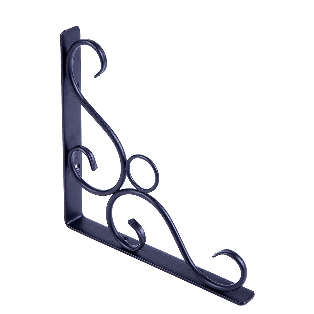 2 cast iron Antique Style Small SCROLL Shelf Brackets 