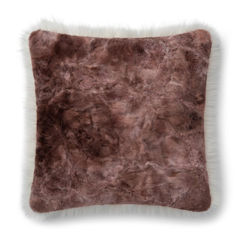 Alexander Home Lane Faux Fur Ombre Glam Throw Pillow