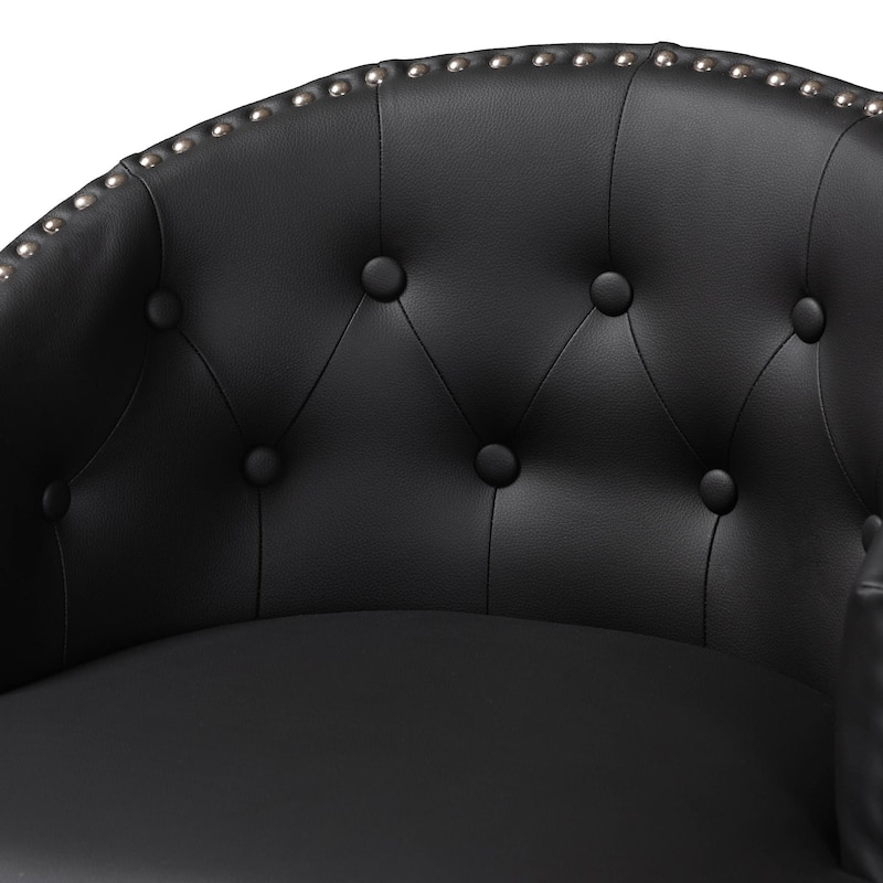 Traditional Faux Leather 30" Bar Stool by Baxton Studio