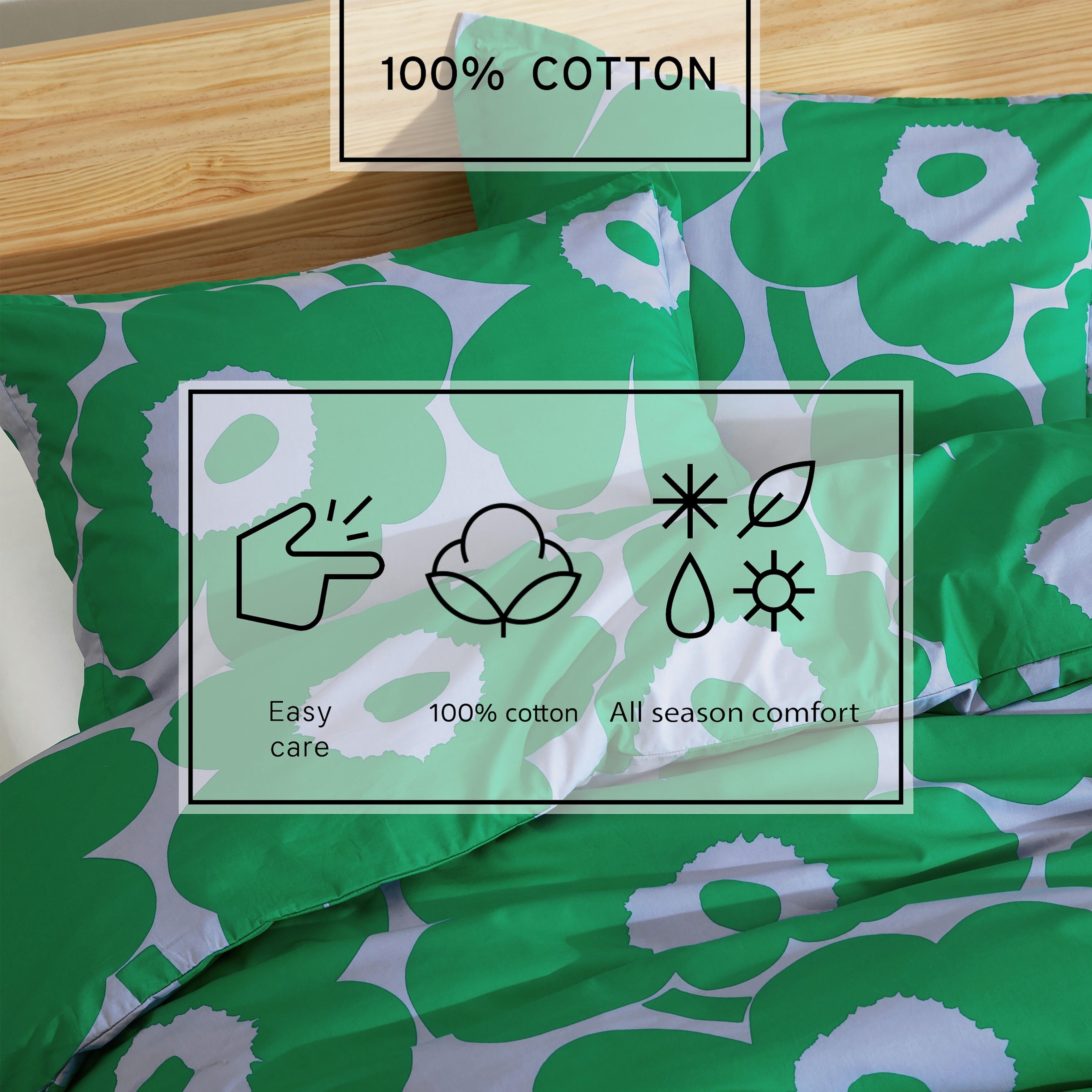 Marimekko Unikko Cotton Reversible Comforter Set - Overstock