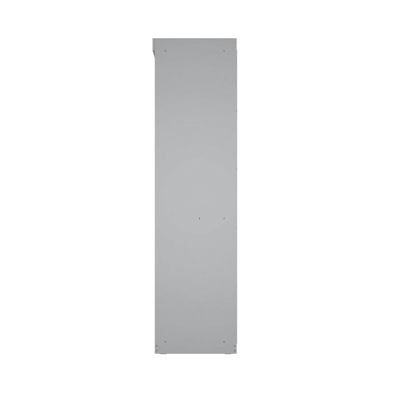 Manhattan Comfort Mulberry 35.9 Open Double Hanging Modern Wardrobe Closet with 2 Hanging Rods