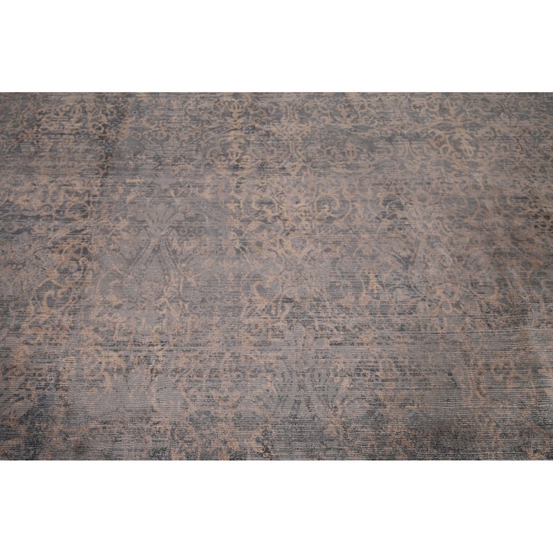 Multi-Color Abstract Indian Area Rug Handmade Wool Carpet - 7'11"x 10'1"