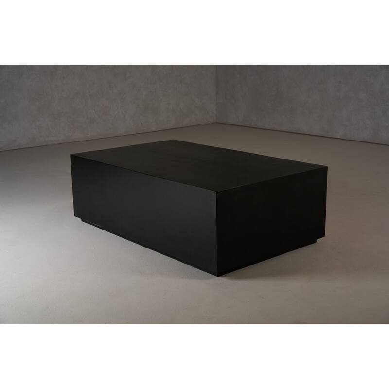 Modrest Fresno Modern Black Concrete Coffee Table