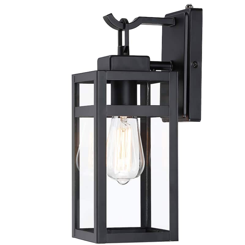1-Light Outdoor Wall Light With Sensor Fixtures - 5"x6.57"x14.06"