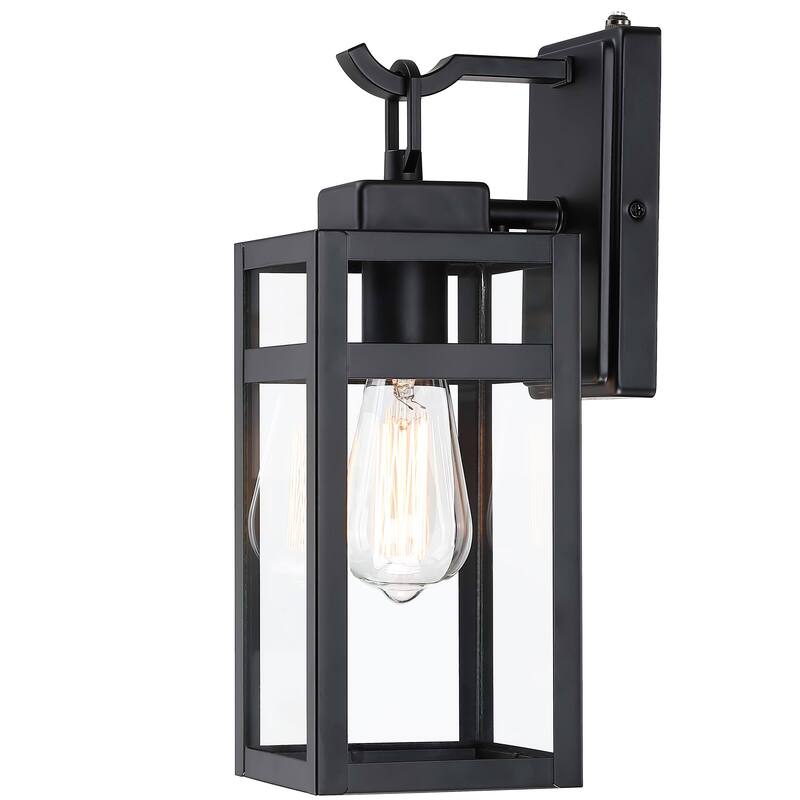 4 Pack Outdoor Wall Light With Sensor Fixtures - 5"x6.57"x14.06"