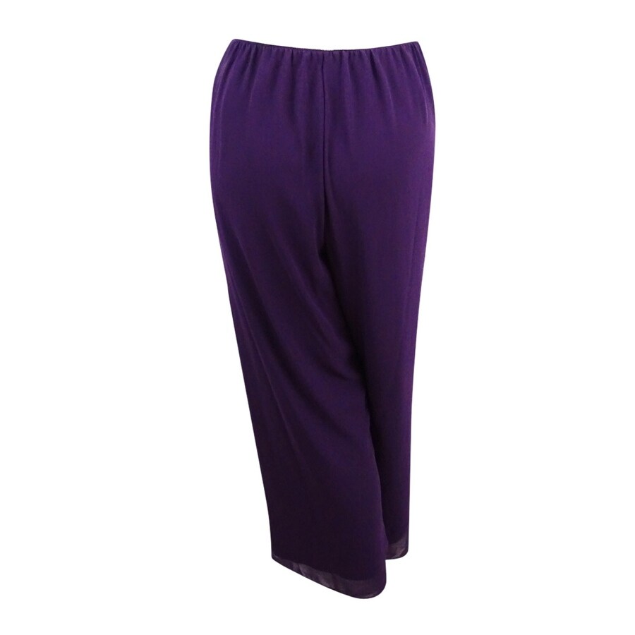 alex evenings petite chiffon pants