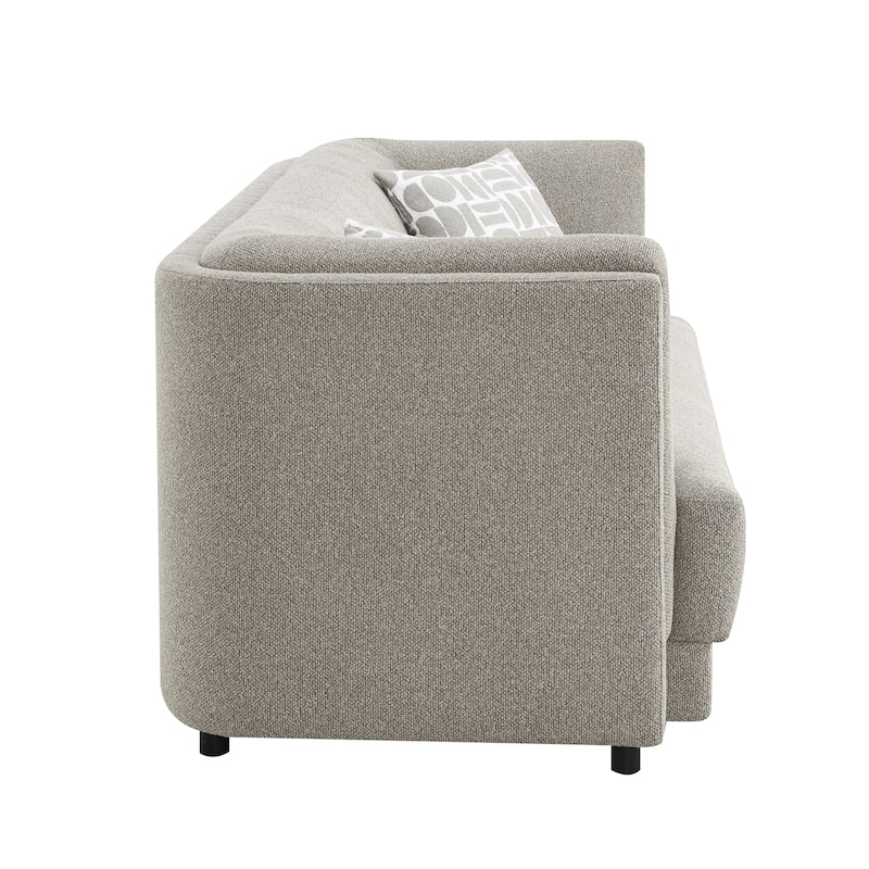 Modern Chenille Sofa with 3 Pillows