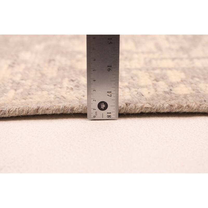 ECARPETGALLERY Hand-knotted Elysian Ivory Wool Rug - 9'0 x 11'9