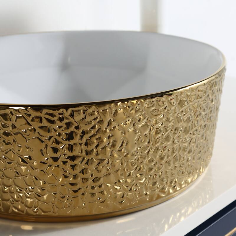 Dowell Ceramic Vessel Sink - Round - 17" Round