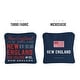 preview thumbnail 2 of 2, New England Football Navy Blue Dual Sided Cornhole Bags