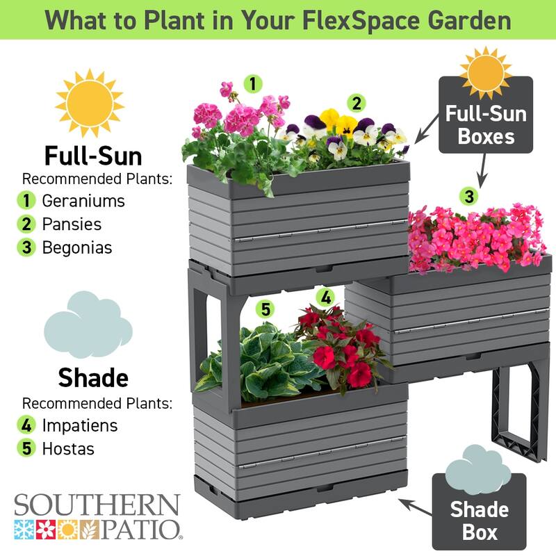 Southern Patio FlexSpace Modular Planter Garden