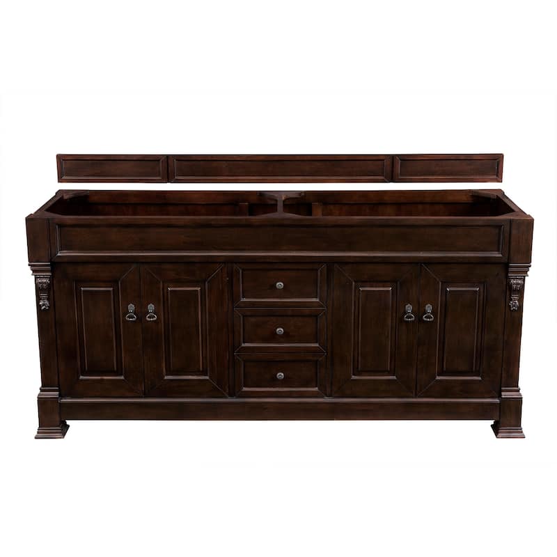 James Martin Vanities Brookfield 72" Double Vanity, Burnished Mahogany