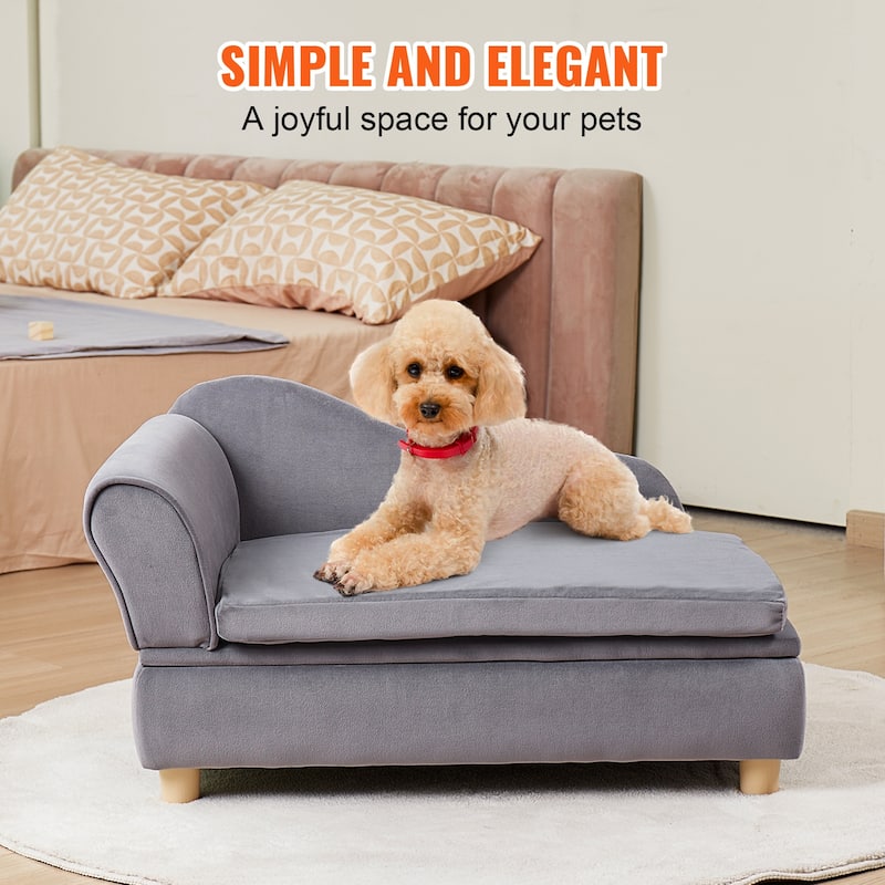 Pet Sofa Soft Velvety Dog Sofa Bed Cat Sofa