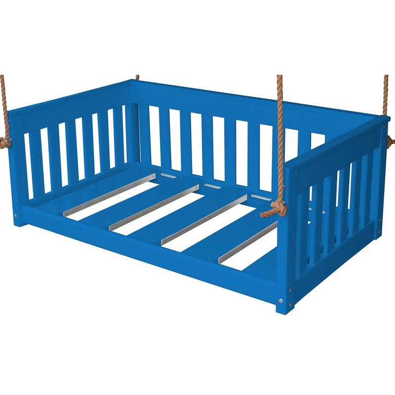 Poly Lumber Deep Seating Mission Swing with Rope - 50" - Blue