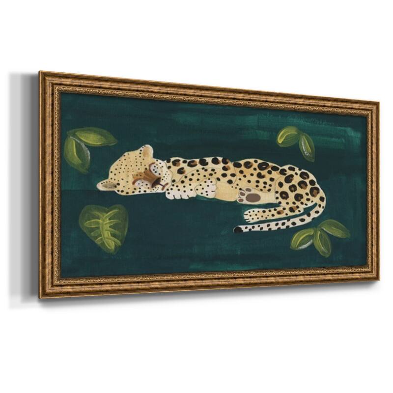 Lethargic Leopard II Premium Framed Canvas- Ready to Hang