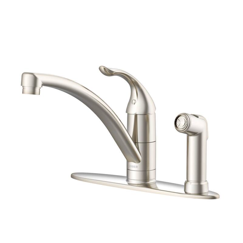 Gerber G0040015 Viper 1.75 GPM Single Hole Kitchen Faucet - Stainless Steel