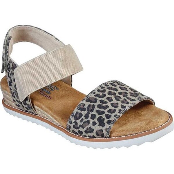 leopard skechers sandals