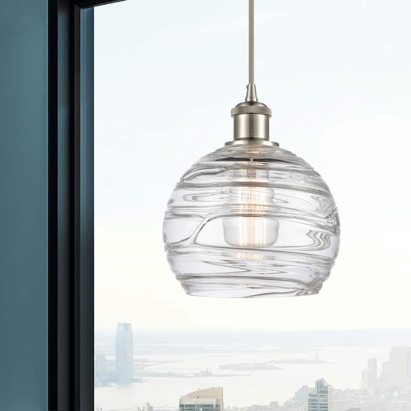 Innovations Lighting Ballston Athens Deco Swirl - 1 Light 8" Cord Hung Mini Pendant