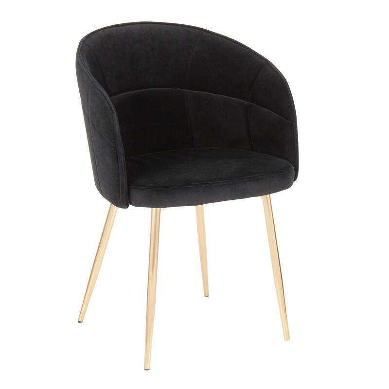 Silver Orchid Ralston Contemporary-Glam Velvet Upholstered Chair - N/A