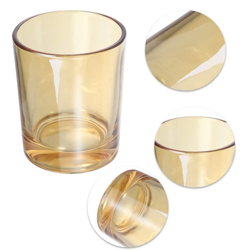 2pcs Bathroom Toothbrush Tumblers Glass for Kitchen Color Smoke Gray Amber - Smoke Gray Amber
