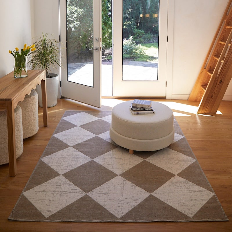 Crane Checkered Indoor/Outdoor Area Rug