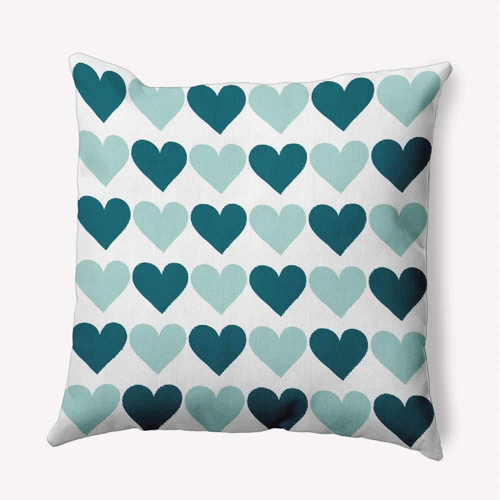 Alternating Hearts Valentine's Day Decorative Indoor Pillow